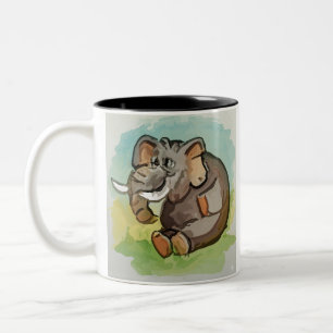 Elephant Two-Tone Coffee Mug