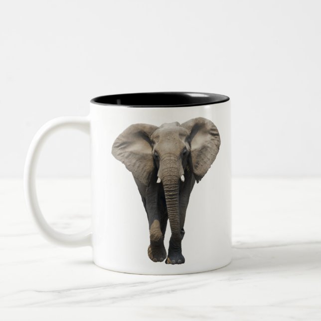 Elephant Two-Tone Coffee Mug (Left)