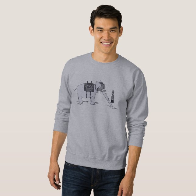 Elephant Upgrade men gray sweatshirt (Front Full)