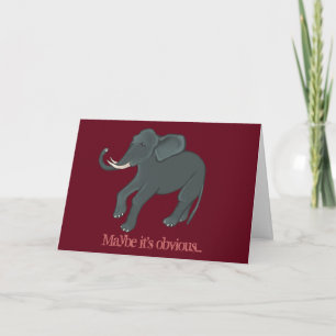 Elephant Valentine's Day Card