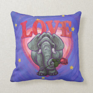 Elephant Valentine's Day Cushion