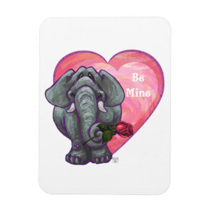 Elephant Valentine's Day Magnet
