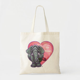 Elephant Valentine's Day Tote Bag