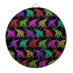 Elephant Walk pattern tiles design Dartboard