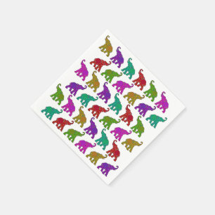 Elephant Walk pattern tiles design Napkin
