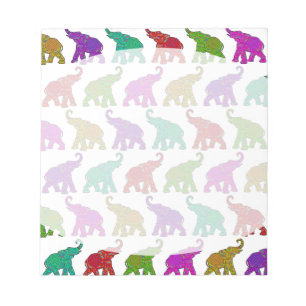 Elephant Walk pattern tiles design Notepad