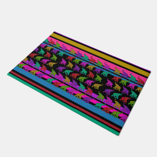 Elephant Walk & stripes + your ideas Doormat