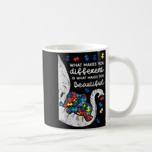 Elephant What Makes You Different Autism Awareness Coffee Mug