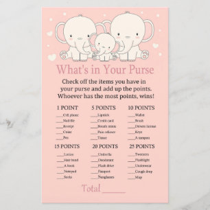 Elephant What's in your purse game