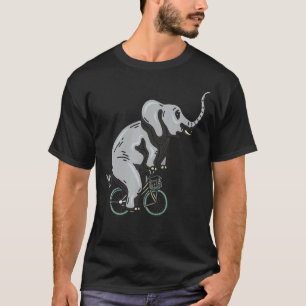 Elephant Whisperer Cyclist Zoogoer Wildlife Animal T-Shirt