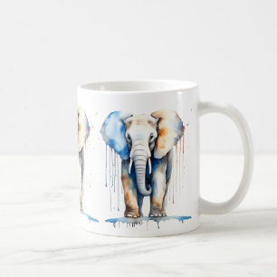 Elephant Wildlife & Nature Water Colour Set Coffee Mug
