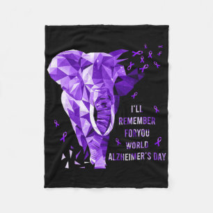 Elephant Will Remember For You World Heimerheimer Fleece Blanket