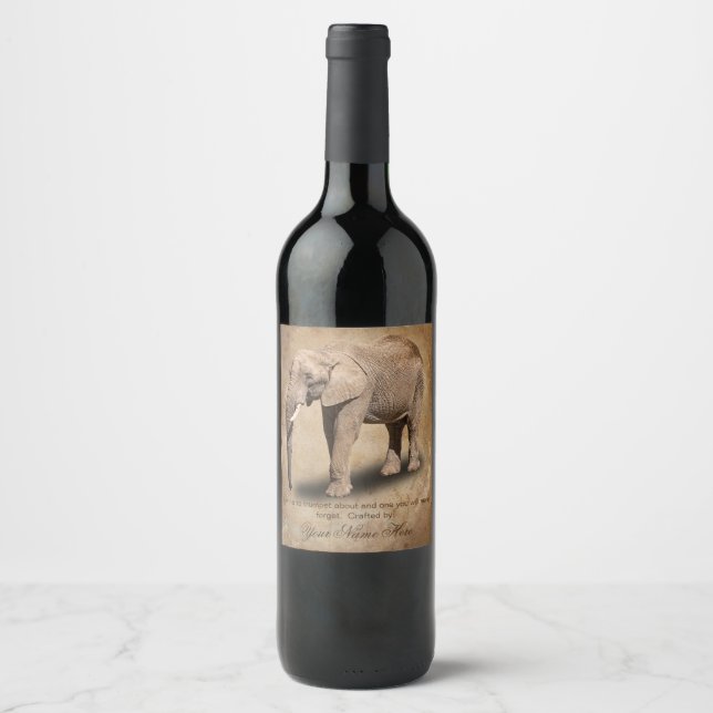 ELEPHANT WINE LABEL (Front)