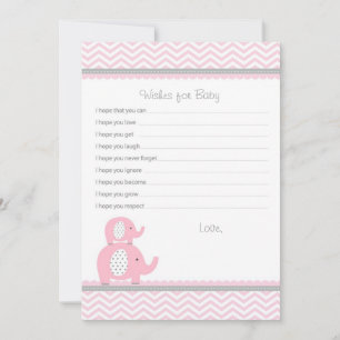 Elephant Wishes for Baby Advice Cards