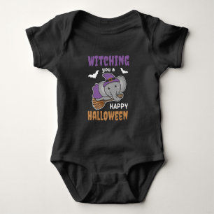 Elephant Witch Witches Witching You A Happy Baby Bodysuit