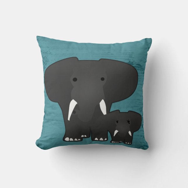 Elephant with a baby cushion (Front)