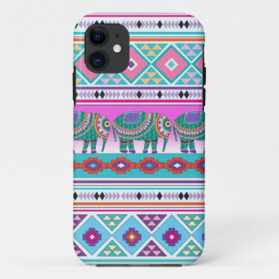 Elephant with Aztec Pattern iPhone 11 Case