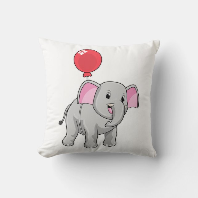 Elephant with Balloon Cushion (Front)