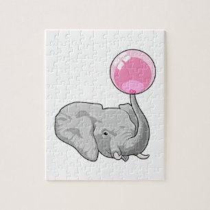 Elephant with Balloon Jigsaw Puzzle