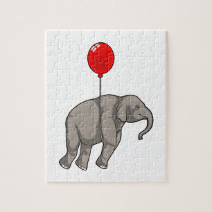 Elephant with Balloon Jigsaw Puzzle
