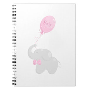 Elephant with Balloon Notebook