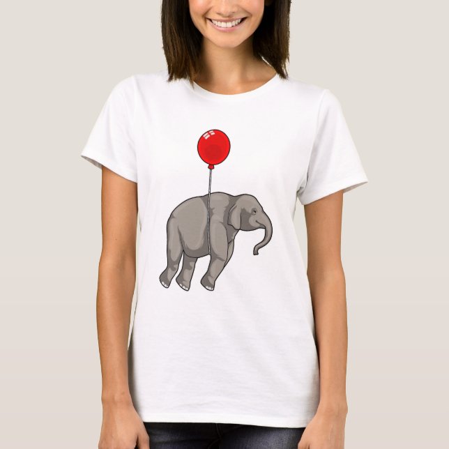 Elephant with Balloon T-Shirt (Front)