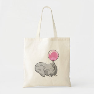 Elephant with Balloon Tote Bag