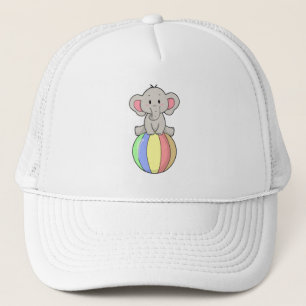 Elephant with Balloon Trucker Hat