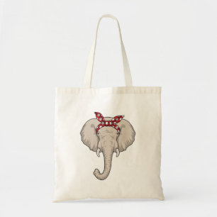 Elephant with Bandanna Tote Bag