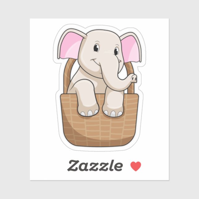 Elephant with Basket (Sheet)