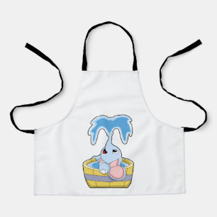 Elephant with Bathtub full of Water Apron