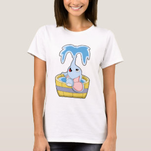 Elephant with Bathtub full of Water T-Shirt