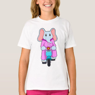 Elephant with Bicycle T-Shirt