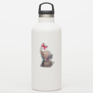 Elephant with butterfly sticker