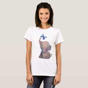 Elephant with butterfly T-Shirt