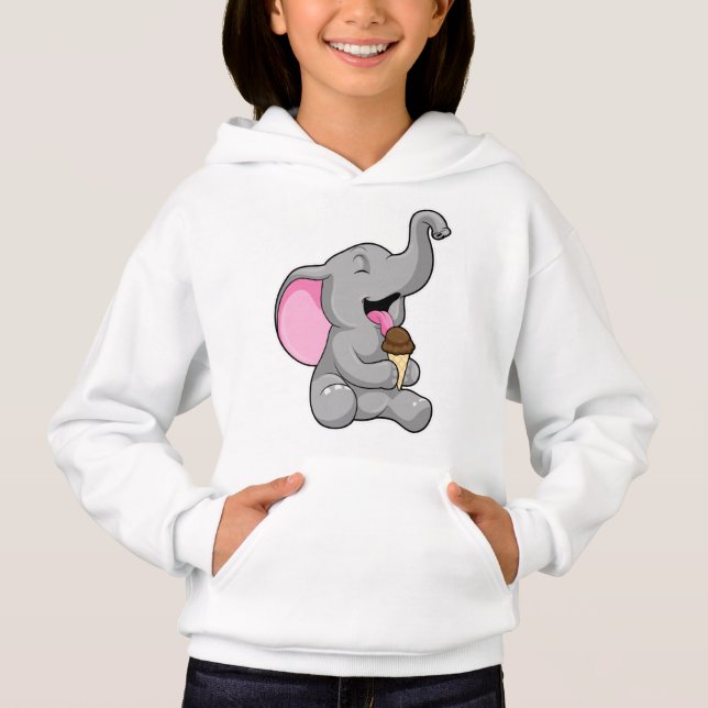 Elephant with Chocolate Waffle ice cream (Front)