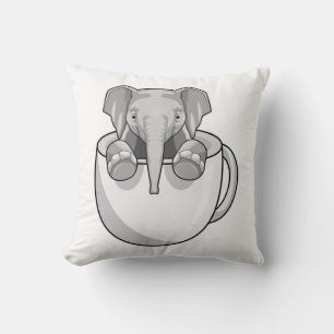 Elephant with Cup Cushion