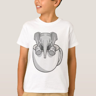 Elephant with Cup T-Shirt