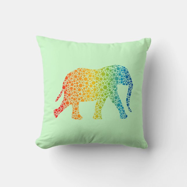Elephant with Dots Cushion (Front)
