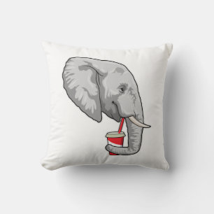 Elephant with Drink Cushion