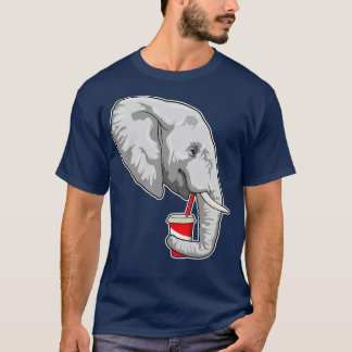 Elephant with Drink T-Shirt