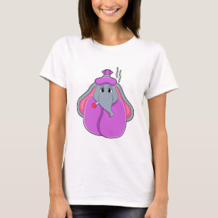 Elephant with Fever thermometer T-Shirt