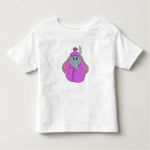Elephant with Fever thermometer Toddler T-Shirt