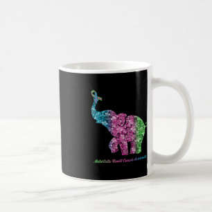 Elephant With Flower Metastatic Breast Cancer Awar Coffee Mug