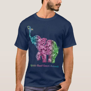 Elephant With Flower Metastatic Breast Cancer Awar T-Shirt