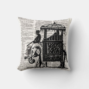 Elephant with Howdah Dictionary Art Cushion