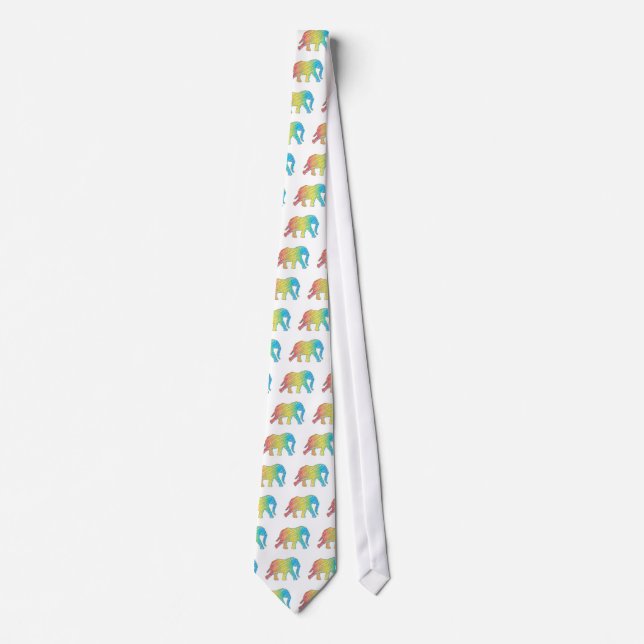 Elephant with Lines Tie (Front)