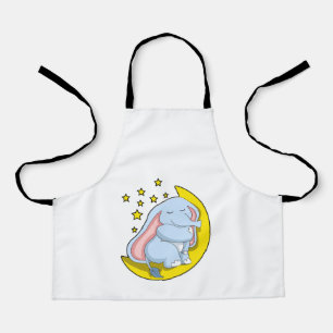 Elephant with Moon and Stars Apron