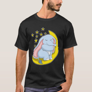Elephant with Moon and Stars T-Shirt