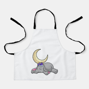 Elephant with Moon Apron